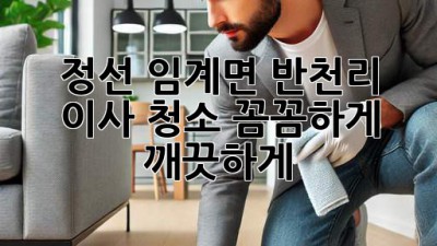 정선 임계면 반천리 이사 청소: 꼼꼼하게, 깨끗하게!